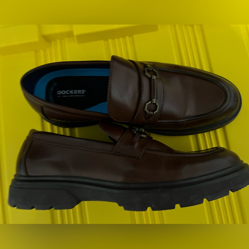 Dockers Dark Brown Leather Loafers